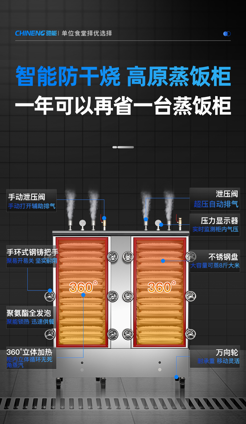 高原蒸柜特点介绍